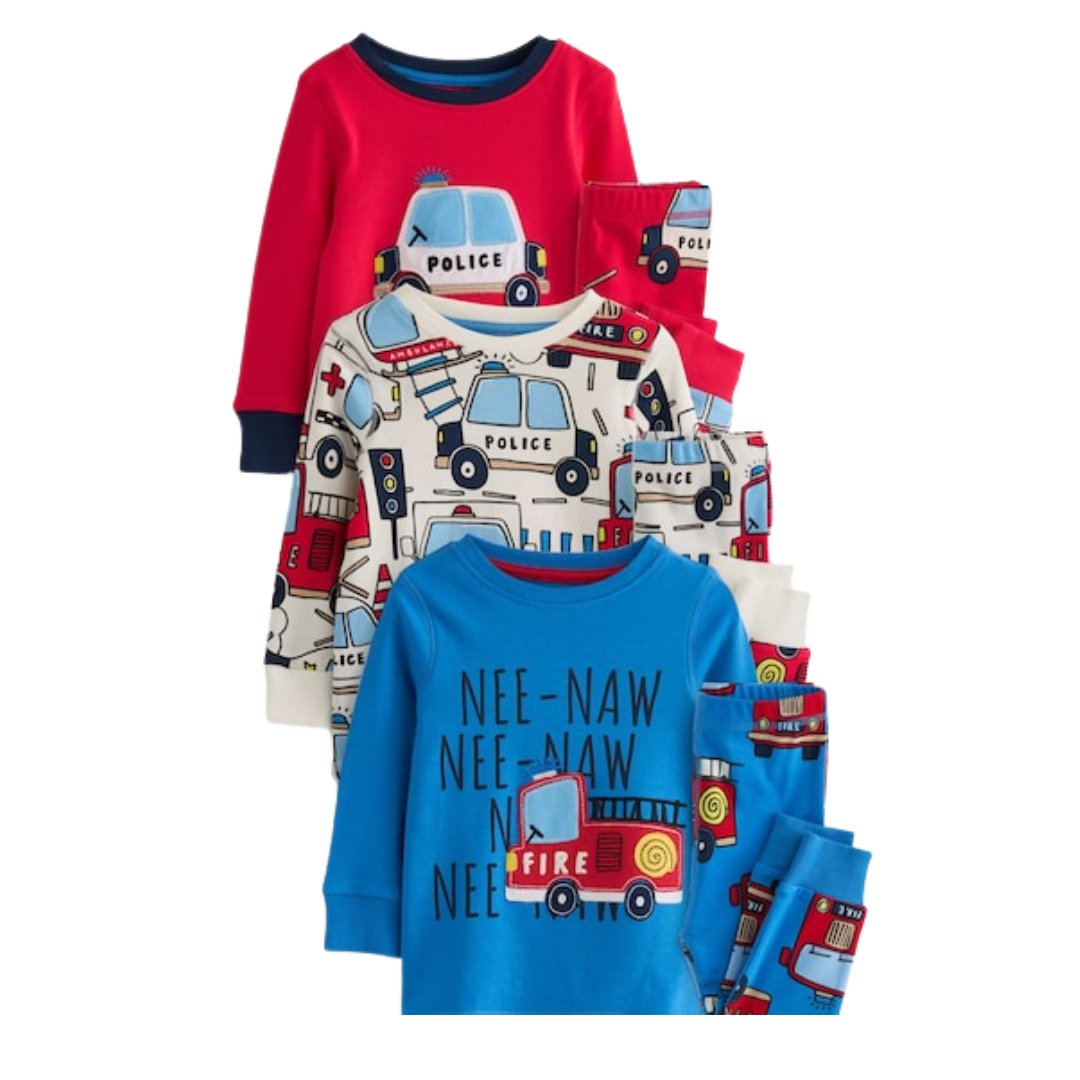 Boys Pajama Set-Pack Of 3